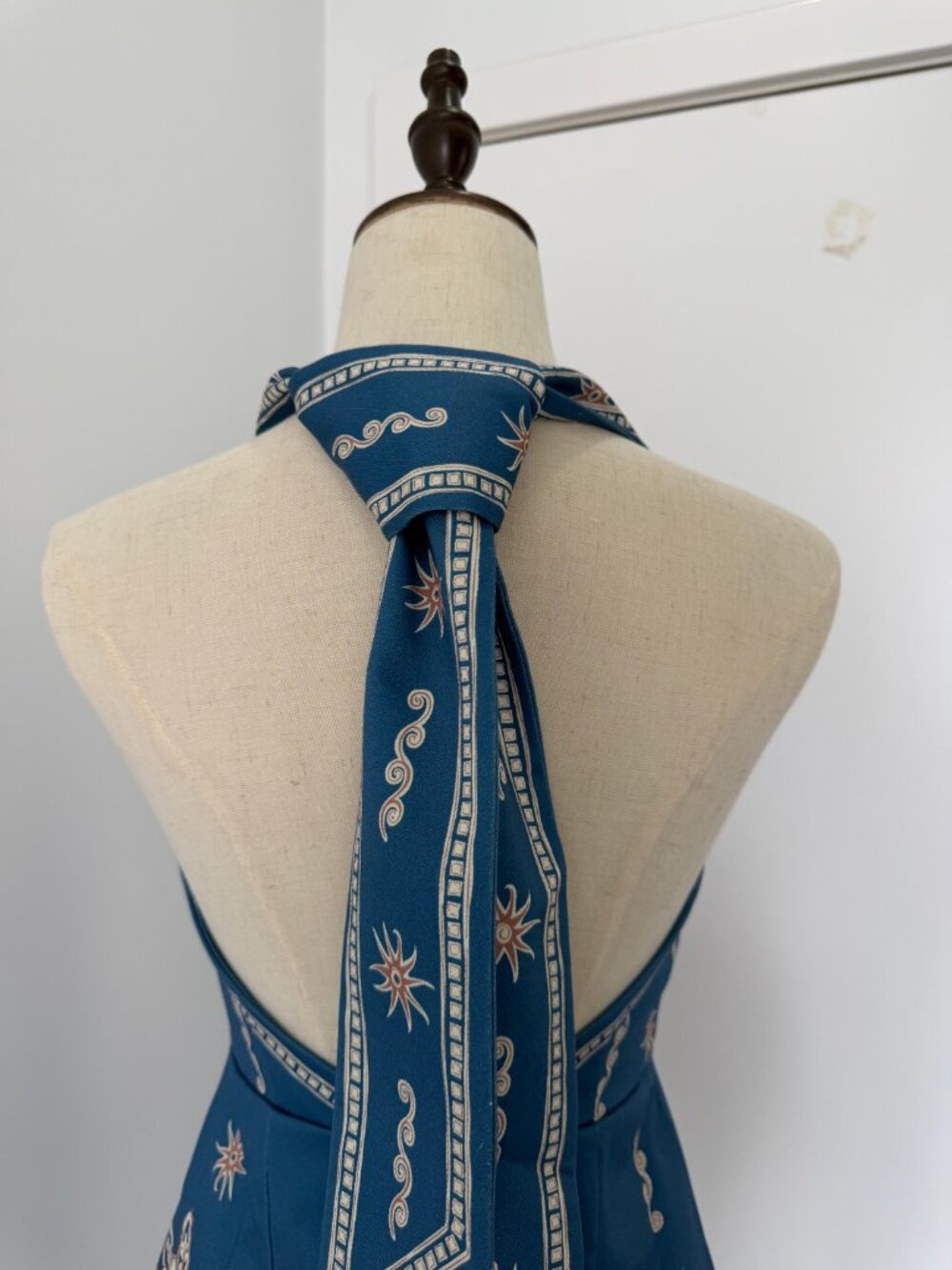 Alémais Acacia printed halterneck cotton minidress - Picture 7 of 10